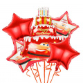 Маленькое фото товара - Букет из шаров "Happy birthday (С Днем рождения!), Чемпион" (5шт., фольга, с аксессуарами) 99461, (Xiongxian Meizhihai Latex Products Co., Ltd). Вариант №1