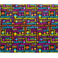 Фото товара - Бумага упаковочная 51*75 Happy (глянцевая) 35074, (Yiwu Yixuan Cultural Supplies Co., Ltd)