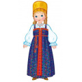 Маленькое фото товара - Плакат Девочка в русском костюме (северном) (42*18см, вырубка) (Ф-9319), (Сфера, 2024), Л, c.1. Вариант №1
