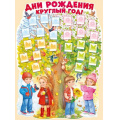 Фото товара - 2204700 Плакат "Дни рождения круглый год" (А2, вырубка), (ИмперияПоздр)