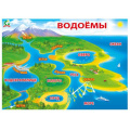 Фото товара - 071222 Плакат "Водоемы" (44*60см, текст), (МирПоздр)