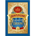 Фото товара - 151101668 Диплом лучшего свекра (мини, папка, текст, фольга), (Хорошо)