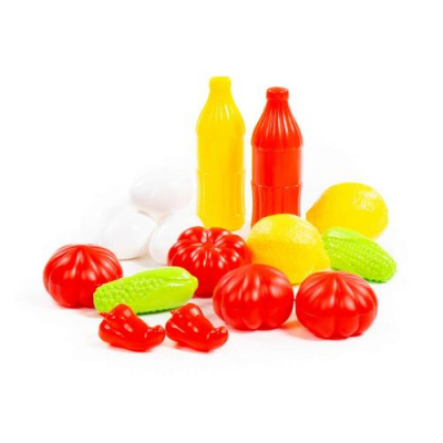 Большое фото товара - Игровой Набор Продукты (17 предметов, в сетке, от 3 лет) 47007, (Полесье), 11-106074. Вариант №1