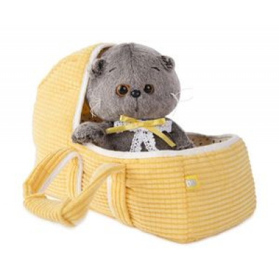 Большое фото товара - Budi Basa Мягкая Игрушка Кот Басик BABY в люльке (20см) BB-002, (ООО "МПП"), 11-125897. Вариант №1