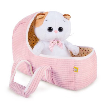 Большое фото товара - Budi Basa Мягкая Игрушка Кошечка Ли-Ли BABY в люльке (20см) LB-007, (ООО "МПП"), 11-135818. Вариант №1