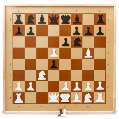 Большое фото товара - Настольная Игра Шахматы демонстрационные, магнитные (поле 73*73см, фигуры, от 14 лет) 01756, (ООО "Десятое королевство"), 11-136615. Вариант №1