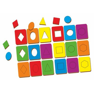 Большое фото товара - WoodLandToys Доски Сегена (18 рамок, 18 фигур, дерево, в футляре, от 3 лет) 22049/068101, (ООО "СИБИРСКИЙ СУВЕНИР"), 11-139032. Вариант №1