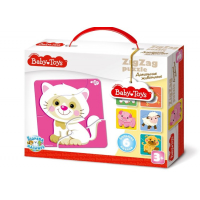 Большое фото товара - ПазлыМакси 18 дет. Домашние животные. Zig zag (Baby toys) 02500, (ООО "Десятое королевство"), 11-145226. Вариант №1