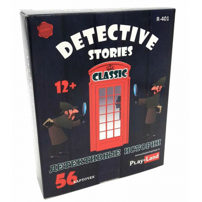 Большое фото товара - Настольная Игра Детективные истории. Классик (50 карточек, правила, в коробке, от 12 лет) R-401, (Play Land Monopoly LTD), 11-161731. Вариант №1