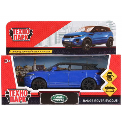 Большое фото товара - Модель Инерционная Технопарк Land Rover Range Rover Evoque (12,5см, металл, открываются двери, синяя, в коробке) EVOQUE-BU, (Shantou City Daxiang Plastic Toy Products Co., Ltd), 11-162437. Вариант №1