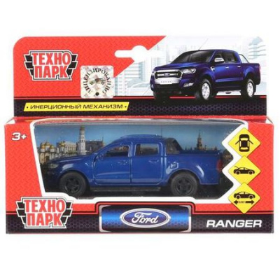 Большое фото товара - Модель Инерционная Технопарк Ford Ranger Пикап (12см, металл, открываются двери, синяя, в коробке) SB-18-09-FR-N(BU), (Shantou City Daxiang Plastic Toy Products Co., Ltd), 11-162447. Вариант №1