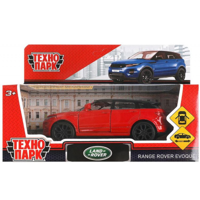 Большое фото товара - Модель Инерционная Технопарк Land Rover Range Rover Evoque (12,5см, металл, открываются двери, красный, в коробке) EVOQUE-RD, (Shantou City Daxiang Plastic Toy Products Co., Ltd), 11-172788. Вариант №1