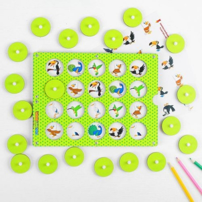 Большое фото товара - WoodLandToys Мемори. Птицы (рамка-вкладыш) (дерево) (от 3 лет) 123104, (ООО "СИБИРСКИЙ СУВЕНИР"), 11-173468. Вариант №1
