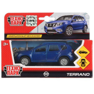 Большое фото товара - Модель Инерционная Технопарк NISSAN TERRANO (12см, металл, открываются двери и багажник, синяя, в коробке) SB-17-47-NT-N(BU)-WB, (Shantou City Daxiang Plastic Toy Products Co., Ltd), 11-184634. Вариант №1