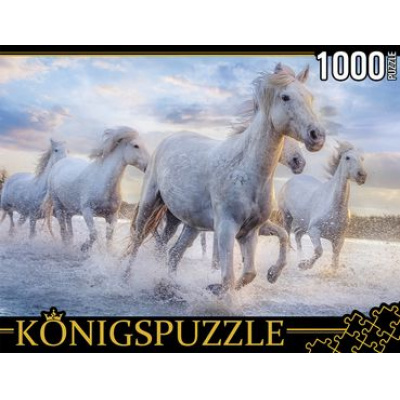 Большое фото товара - ПазлыKONIGSPUZZLE 1000 дет. Дикий табун камаргу ГИK1000-0646, (Рыжий кот), 11-185649. Вариант №1