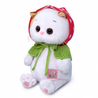 Большое фото товара - Budi Basa Мягкая Игрушка Кошечка Ли-Ли BABY в вязаной накидке (20см, в подарочной коробке) LB-059, (ООО "МПП"), 11-186249. Вариант №1