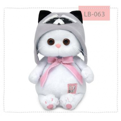Большое фото товара - Budi Basa Мягкая Игрушка Кошечка Ли-Ли BABY в шапочке-енот (20см, в подарочной коробке) LB-063, (ООО "МПП"), 11-187909. Вариант №1