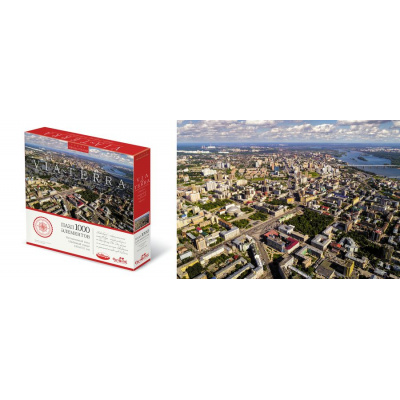 Большое фото товара - Пазлы 1000 дет. Виа Терра. Новосибирск. Любимый город (серия Города России) 06564, (ООО "Оригами"), 11-191082. Вариант №1