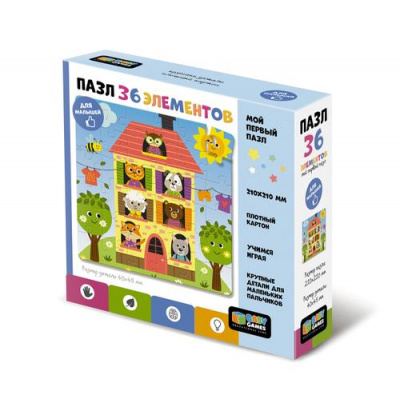 Большое фото товара - Пазл Baby Games 36 дет. Теремок 06745, (ООО "Оригами"), 11-196225. Вариант №1
