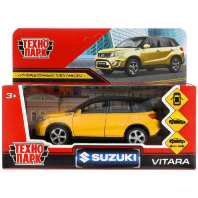 Большое фото товара - Модель Инерционная Технопарк SUZUKI VITARA S 2015 (12см, металл, открываются двери, в коробке) VITARA-12-GDBK, (Shantou City Daxiang Plastic Toy Products Co., Ltd), 11-197476. Вариант №1
