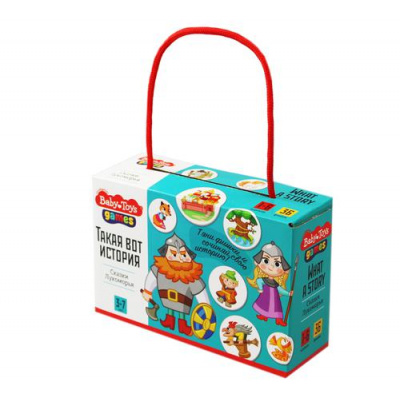 Большое фото товара - Настольная игра Baby Toys Сказки Лукоморья (36 фишек) (в коробке) (от 3 лет) 04326, (ООО "Десятое королевство"), 11-201280. Вариант №1