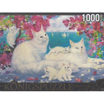 Большое фото товара - ПазлыKONIGSPUZZLE 1000 дет. Г. Котинова. Цветы. Лето. Море (Русская коллекция) РУКK1000-6631, (Рыжий кот), 11-201304. Вариант №1