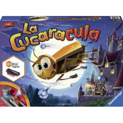 Большое фото товара - Настольная Игра La Cucaracula (Кукаракула) (игровая доска, катапульта, 38 фишек, 4 фигурки, кубик, правила, в коробке, от 6 лет) 21440/22336, (Ravensburger), 11-202429. Вариант №1
