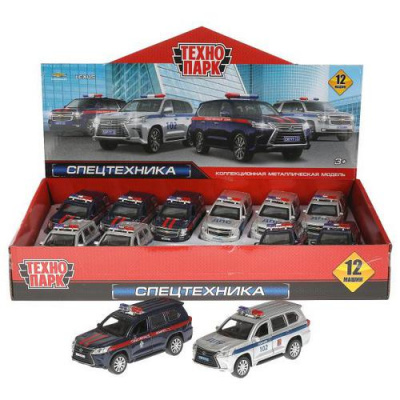 Большое фото товара - Модель Инерционная Технопарк Chevrolet Tahoe/Lexus LX-570 Полиция/Следственный комитет (12см, металл, открываются двери и багажник, в ассорт.) TAHOELX570-12DB12-COP (ст.72/ст.12), (Shantou City Daxiang Plastic Toy Products Co., Ltd), 11-206290. Вариант №1