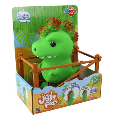 Большое фото товара - Интерактивная Игрушка Jiggly Pets Динозавр Рекс (звук, движение, танцует, в коробке, от 3 лет) 40388, (Росмэн), 11-209403. Вариант №1