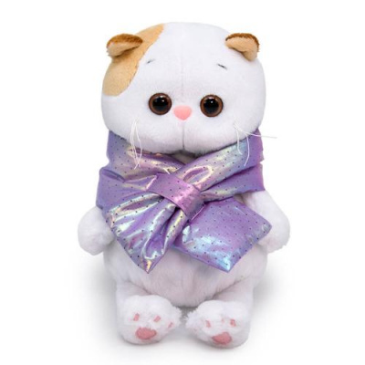 Большое фото товара - Budi Basa Мягкая Игрушка Кошечка Ли-Ли BABY в дутом шарфе (20см, в подарочной коробке) LB-110, (ООО "МПП"), 11-210524. Вариант №1