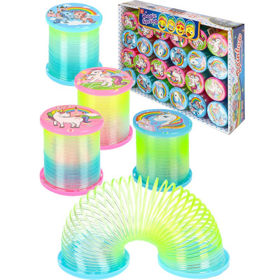 Большое фото товара - Пружинка-радуга. Волшебные единороги (5*4,5см, свет) И-9654, (Рыжий кот), 11-210879. Вариант №1