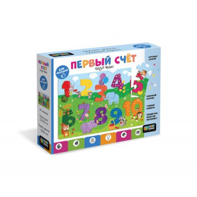 Большое фото товара - Пазл Baby Games 24 дет. Первый счет. Считаем до десяти 05551, (ООО "Оригами"), 11-212621. Вариант №1