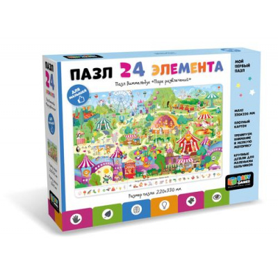 Большое фото товара - Пазл Baby Games 24 дет. Парк развлечений (виммельбух) 07657, (ООО "Оригами"), 11-212623. Вариант №1