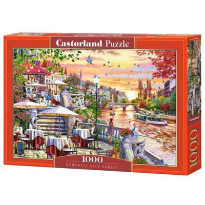 Большое фото товара - Пазлы 1000 дет. Романтический закат C-104956, (Castor Drukarnia i Wydawnictwo), 11-215791. Вариант №1