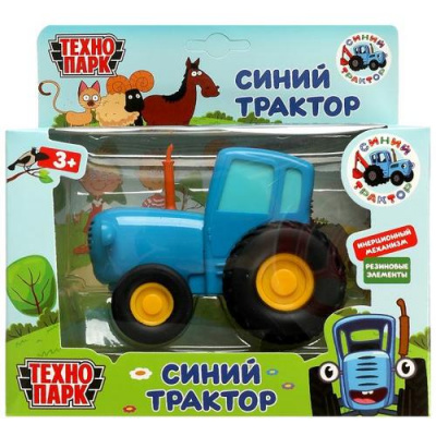 Большое фото товара - Модель Инерционная Технопарк Синий трактор (11см, металл, в коробке) BLUTRA-11-BU, (Huada Toy Co.,Ltd), 11-219742. Вариант №1