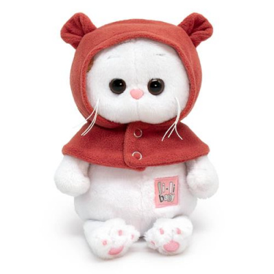 Большое фото товара - Budi Basa Мягкая Игрушка Кошечка Ли-Ли BABY в съемном капюшоне "Медвежонок" (20см, в подарочной коробке) LB-127, (ООО "МПП"), 11-221966. Вариант №1