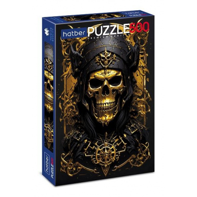 Большое фото товара - Пазлы 500 дет. Gold skull (Premium) 500ПЗ2_30998, (Хатбер-М), 11-223362. Вариант №1