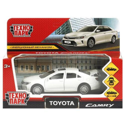 Большое фото товара - Модель Инерционная Технопарк TOYOTA CAMRY (12см, металл, белый, открываются двери и багажник, в коробке) CAMRY-12-WH, (Huada Toy Co.,Ltd), 11-223911. Вариант №1