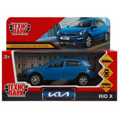 Большое фото товара - Модель Инерционная Технопарк KIA Rio X (12см, металл, открываются двери и багажник, синий, в коробке, от 3 лет) XLINE-12-BU, (Shantou City Daxiang Plastic Toy Products Co., Ltd), 11-225268. Вариант №1