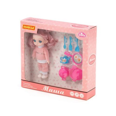 Большое фото товара - Кукла Dolls Маша в спортивном костюме (16см, с аксессуарами, в коробке, от 3 лет) 03328, (Полесье), 11-225999. Вариант №1