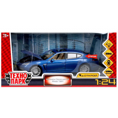 Большое фото товара - Модель Инерционная Технопарк 1:24 Porsche Panamera (19см, металл, свет, звук, открываются двери, багажник и капот, в коробке) 68245A, (Guangdong Caipo Technology Co., Ltd), 11-227031. Вариант №1
