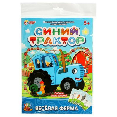 Большое фото товара - Умные Игры Синий трактор. Веселая ферма (игра-ходилка, фишки, кубик, в пакете, от 3 лет) 411135, (ООО "СИМБАТ"), 11-227764. Вариант №1