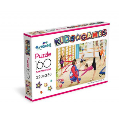 Большое фото товара - Пазлы 160 дет. Kids Games. Спорт. Гимнастика 08849, (ООО "Оригами"), 11-229022. Вариант №1