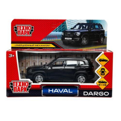 Большое фото товара - Модель Инерционная Технопарк Haval DARGO (12см, металл, открываются двери и багажник, черный, в коробке) DARGO-12-BK, (Huada Toy Co.,Ltd), 11-230180. Вариант №1