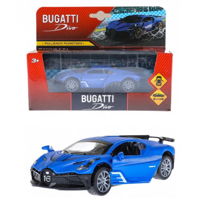 Большое фото товара - Модель Инерционная Технопарк Спорткар Bugatti Dwo (12см, металл, открываются двери, синий, в коробке) ST0038221K-W-R, (Huada Toy Co.,Ltd), 11-230231. Вариант №1