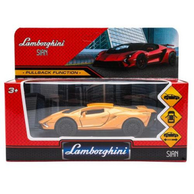 Большое фото товара - Модель Инерционная Технопарк LAMBORGHINI SIAN (12см, металл, открываются двери и багажник, в коробке) 2210C0142-R, (Huada Toy Co.,Ltd), 11-230355. Вариант №1