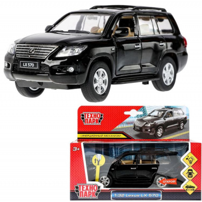 Большое фото товара - Модель Инерционная Технопарк 1:32 LEXUS LX570 (14,7см, металл, свет, звук, открываются двери и багажник, в коробке, от 3 лет) SB-68301, (Guangdong Caipo Technology Co., Ltd), 11-231240. Вариант №1