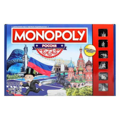 Большое фото товара - Настольная Игра Монополия. Россия (в коробке, от 8 лет) ZY1353258-R, (Huada Toy Co.,Ltd), 11-231554. Вариант №1