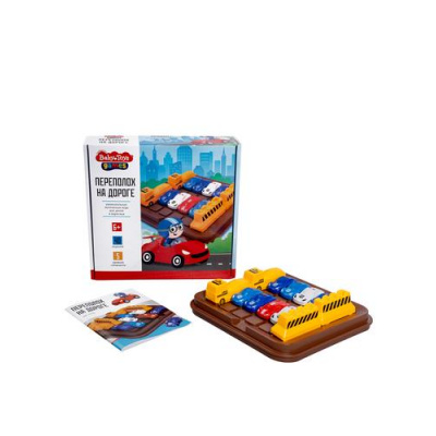 Большое фото товара - Настольная игра Baby Toys Переполох на дороге (основа, фигурки, в коробке, от 6 лет) 70039, (ООО "Десятое королевство"), 11-233666. Вариант №1