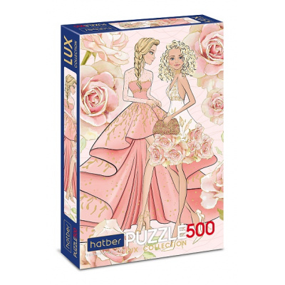 Большое фото товара - Пазлы 500 дет. Fashion Girl (Premium LUX, 3D фольга) 500ПЗ2лоф_28644, (Хатбер-М), 11-233935. Вариант №1